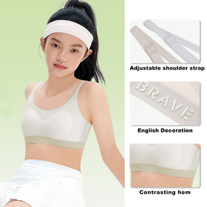 <span class=keywords><strong>Bra</strong></span> Remaja Berkualitas Tinggi Tali Dapat Disesuaikan Tanpa Kawat Bralette Bernapas Tanpa Jahitan untuk Gadis Muda Usia 12-15 Tahun - Product Image 2