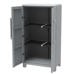 TERRY - 1002921 Mueble de 2 puertas con 2 estantes modulares 78x43,6x143 cm - EAN 8005646029219 ARMARIOS - Product Image 1