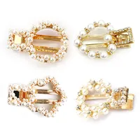 Horquillas de aleación de perlas personalizadas GRS, accesorios para el cabello con diseño elegante personalizado