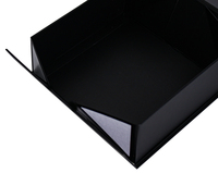Boîtes en carton noir de luxe de haute qualité en gros, emballages de commerce électronique recyclés avec boîte cadeau magnétique