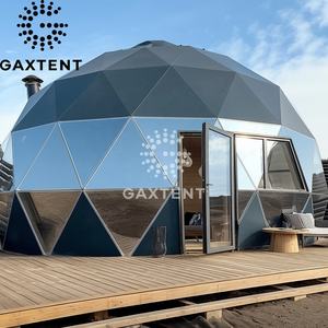 Géo Dôme Serre Nid d'abeille Bois Cadre Géodique Tentes à vendre Tente Boule 50 Mètres Prêt Bâtiment en verre géodésique - Product Image 4