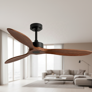 พัดลมเพดานไฟฟ้าขนาด 52 นิ้ว ใบพัดพลาสติก พร้อมรีโมทคอนโทรล มอเตอร์ดีซี <span class=keywords><strong>ราคา</strong></span>ถูก สำหรับระบายความร้อนและตกแต่งบ้าน - Product Image 3