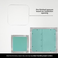 Port d'inspection orientable en alliage d'aluminium pour plaques de plâtre, avec séparateur de conduites d'eau et boîtier électrique