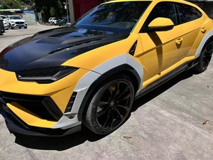 1016 Style Carbon Fiber Body Kit Front Lip Side Skirt Rear Diffuser Rear Spoiler <strong>Engine</strong> Hood for Lamborghini Urus S Body Kit - Product Image 5