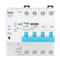 Disjoncteur Intelligent Wi-Fi MCB Tuya Smart Life Télécommande Mini Disjoncteur 1P 2P 3P 4P 63A Conception Rail DIN Maison Intelligente TONGOU