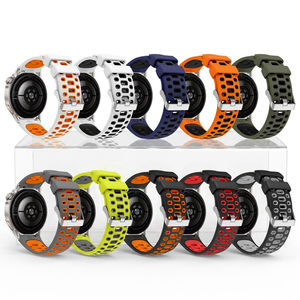 Correas de Reloj de Silicona de 22 mm con Diseño de Canal Ajustable para <span class=keywords><strong>Huawei</strong></span> <span class=keywords><strong>Watch</strong></span> <span class=keywords><strong>GT</strong></span> <span class=keywords><strong>Runner</strong></span> 2, Correa Deportiva Ultraligera que Absorbe el Sudor - Product Image 1
