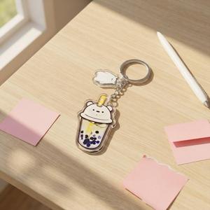 Porte-clés en acrylique personnalisé CCH, pendentif créatif, emballage décoratif - Product Image 1