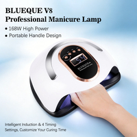 Lampe à ongles électrique UV LED professionnelle avec 4 minuteurs, capteur infrarouge, pour le durcissement du gel, utilisation à domicile, fonctionnement intelligent