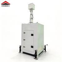 Torre de CCTV Cúbica Compacta, Impermeable IP65, con Opción de 4 Paneles Solares