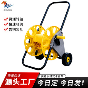 ม้วนเก็บสายยางรดน้ำพร้อมโครงโลหะและล้อ สำหรับรดน้ำบ้านและล้างรถ - Product Image 5