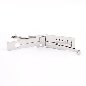 Ss331 Lishi 2 en 1 Lock Pick Lock Picking Tools <span class=keywords><strong>Jado</strong></span> Cerradura residencial Europea Herramienta de apertura y lectura Suministros de cerrajería - Product Image 3