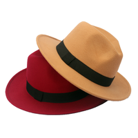 Extérieur Vintage Hommes Femmes Été Large Bord Panama Feutre Fedora Chapeaux Casquettes Bande Décorative Fedora Chapeau