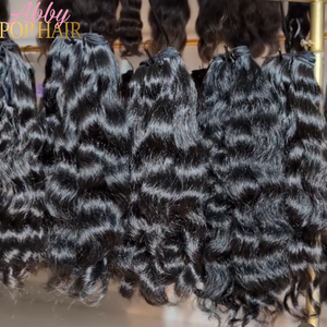 Envío de la gota Cabello indio crudo Extensiones de cabello humano sin procesar Paquetes de cabello <span class=keywords><strong>rizado</strong></span> birmano crudo Peluca Salón - Product Image 2