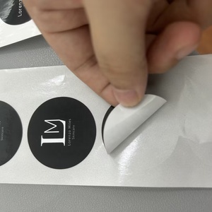 プライベートデザインラベルメーカー 自己粘着 防水 透明PET素材 ステッカー用紙 カスタム印刷ラベル 包装 - Product Image 2