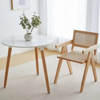Ensemble de table à manger en bois Table basse blanche moderne Tables basses en MDF