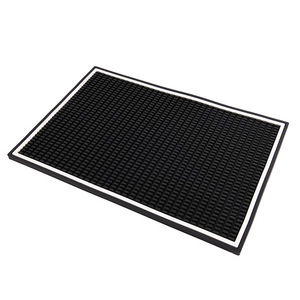 Recién llegado, accesorios de barra con logotipo personalizado, tamaño personalizable, alfombrilla de barra de PVC suave de silicona y alfombrilla de riel - Product Image 6