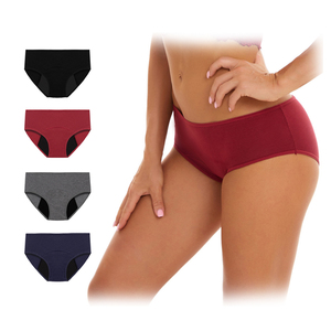 Culotte en coton doux personnalisée étanche absorbant femmes Hipster flux lourd étanche culotte menstruelle - Product Image 1