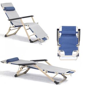 Nuovo pranzo pausa riposino poltrona pieghevole testa spiaggia con poggiatesta letto portatile casa sedia da balcone campeggio poltrona - Product Image 5