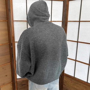 Nouveau Pull à Capuche Ample pour Homme 2024, Collection Automne, Motif Camouflage, Anti-boulochage, Manches Évasées, Style TWINSET - Product Image 4