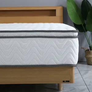 Popular bed hotel soft breathable fabric cover mattress in hot sell 2021 twin size sleep well mattress