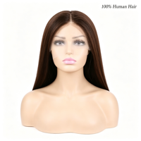 Perruque en cheveux humains brésiliens vierges 100% naturels, Full Lace, HD Lace, Grade 12A, compatible queue de cheval haute, couleur naturelle