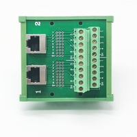 RJ45-22 8P8C carte de dérivation RJ45 prises bornier adaptateur connecteur Ethernet convertisseur montage sur Rail DIN