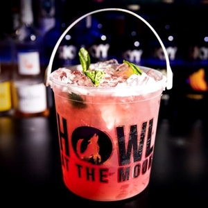 32oz Reusable Plastic <b>Rum</b> Bucket Cup for Modern Cocktail Parties - Digital Printed - Product Image 3