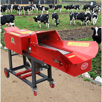 Nouveau broyeur de paille en métal diesel volaille alimentation des animaux bétail faisant broyeur d'herbe ensilage hachoir fourrage fourrage paille usage domestique