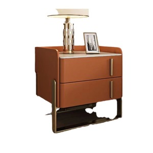 Comodino in legno massello integrato <span class=keywords><strong>di</strong></span> alta qualità per camera da letto italiana moderna luce <span class=keywords><strong>di</strong></span> lusso comodino semplice - Product Image 5