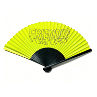 Éventail pliant portable fait main avec baleines en bambou et papier sans bois – Cadeau promotionnel personnalisé pour fêtes, mariages, festivals, souvenirs