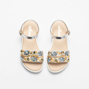 Новые модные летние сандалии для девочек <span class=keywords><strong>2026</strong></span> года: милые, с ремешком на щиколотке, регулируемой пряжкой, мягкой подошвой и нескользящим покрытием для пляжа - Product Image 3