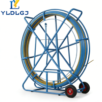 Serie de Carretes para Alambres de Conducto de 6mm y 150m, Cable de Fibra de Vidrio Multitamaño, Tiracables para Conductos con Código de Color, Portátil, de Alta Resistencia para Infraestructura