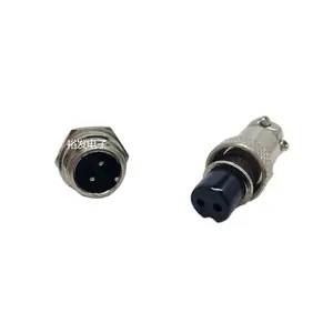 Phích Cắm Và Ổ Cắm Hàng Không GX12 M12 2 3 4 5 6 7 Pin Lỗ Kết Nối Nam Và Nữ Nhỏ 12Mm