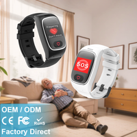 Reloj SOS para Personas Mayores L16 con Rastreador GPS, Pulsera de Alarma, Estándar IP67, Bandas Dinámicas, Monitoreo de la Presión Arterial, Detección de Caídas