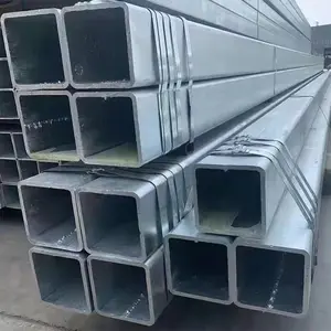 ASTM A530/A519/A53 soğuk haddelenmiş ön galvanizli dikdörtgen kaynaklı kare içi boş bölüm çelik boru boru prefabrik ev çelik boru