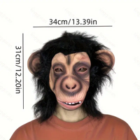 Vente chaude Personnalisé Latex Réaliste Drôle Horreur Gorille Masque Halloween Noël Cosplay Costume