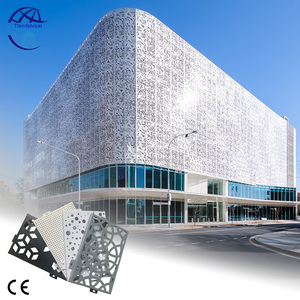 Système de bardage mural en aluminium perforé, <span class=keywords><strong>façade</strong></span> moderne, couleur personnalisée, panneau solide, pour villa, hall, <span class=keywords><strong>extérieur</strong></span>, imperméable - Product Image 4