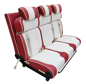 Asiento de Cuero Convertible AutoLiuMa para Camper Van <span class=keywords><strong>Mercedes</strong></span> Sprinter, Diseño Deslizante Delantero de Tres Pliegues, Se Plana Completamente como una Cama - Product Image 5