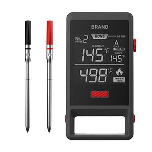 Termometer daging pintar nirkabel, Dual-Probe nirkabel untuk <span class=keywords><strong>Bluetooth</strong></span>, termometer daging pintar untuk memasak di dapur, <span class=keywords><strong>Monitor</strong></span> suhu instan untuk Grill BBQ OEM - Product Image 1