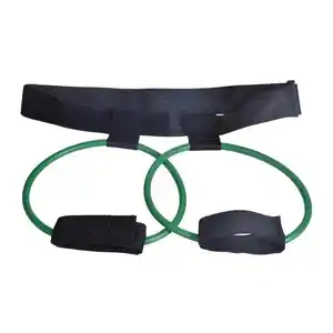 臀筋筋トレーニング機器のエクササイズフィットネス女性戦利品バットバンドレジスタンスバンド調節可能なウエストベルトペダル