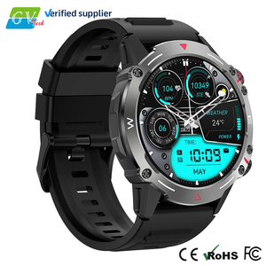 Montre connectée sport AMOLED pour hommes, étanche IP68, surveillance de la santé en extérieur, montre connectée avec boussole, répondre aux appels - Product Image 1