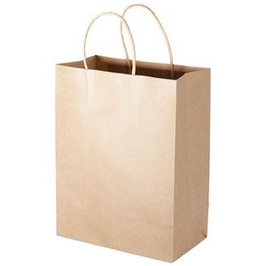 Bolsa de Papel Kraft Gruesa con Diseño Personalizado, Impresión de Logotipo, Bolsa de Regalo para Compras, con Asas Retorcidas, Número 11 - Product Image 1