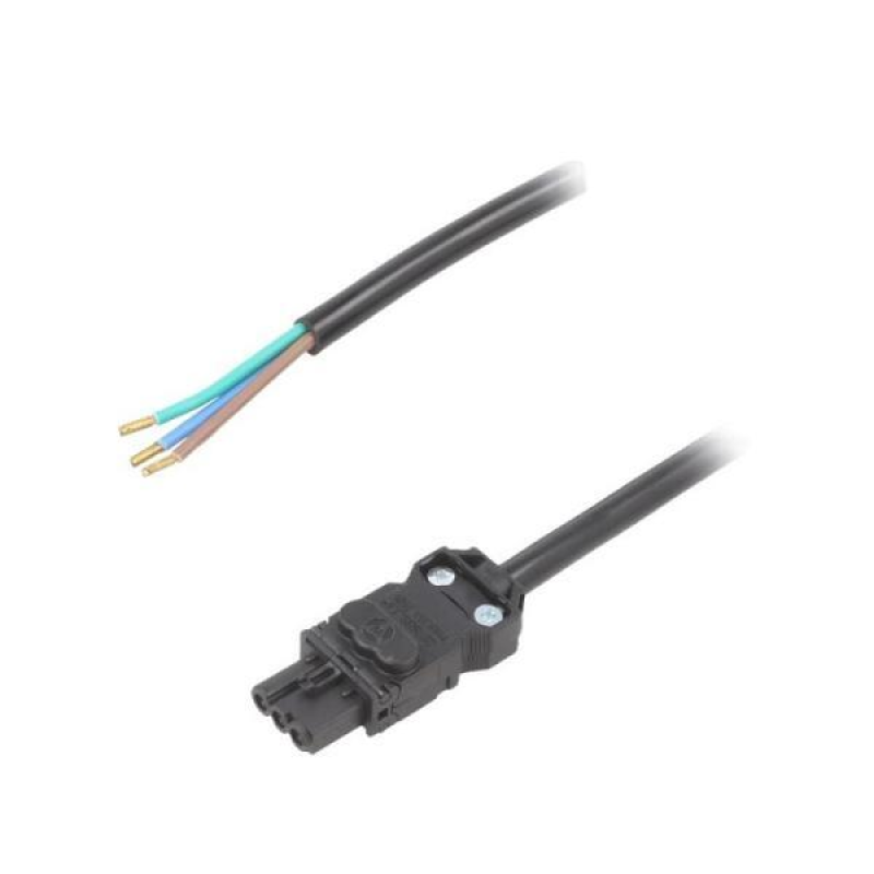 Новый и в наличии, кабель питания NSYLAM3M 120-230VAC черный, 3 метра для PLC, PAC и Ctrlrs