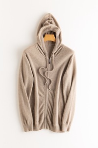 Custom <strong>Men</strong> Cashmere Hoodie Sweater <strong>Long</strong> Sleeve Knitted Wool Clothes <strong>Cardigan</strong> Full up Zipper - Product Image 4