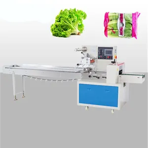 High Speed Flow Pack Popsicle Bread Vegetable Pillow Wrapping Packaging Machinery Candy Horizontal Packing Machine