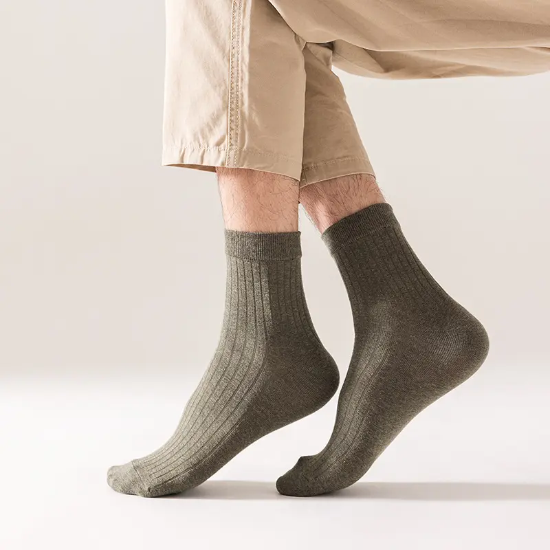Spot Klassieke Getrokken Strip Midden Buis Lauren Mannen Sokken Effen Katoen Mannen Verticale Sokken Voor Mannelijke Katoen Sport sokken