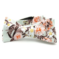 Nœud Papillon en Coton de Haute Qualité pour Homme, Imprimé Personnalisé, Réglable et Détachable, Collection Printemps Fleurie