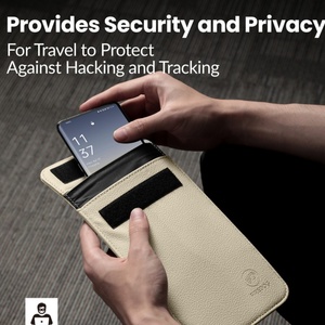 Estuche para Teléfono Móvil con Bloqueo de Señal 2G <span class=keywords><strong>3G</strong></span> 4G 5G, Estilo Bolsa, con Cuero PU y Material EVA, con Espacio para Tarjetas de Crédito - Product Image 4