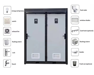 Contenedor Prefabricado Portátil de 10 Pies para Baño Público, Oficina o Vivienda, de Ensamblaje Rápido, Resistente al Fuego y Moderno - Product Image 6