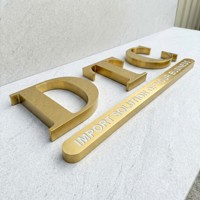 Enseigne LED 3D personnalisée en acrylique Zhilin pour mariage, bar, direction, nom d'entreprise, signalétique lumineuse avec logo miroir doré IP65
